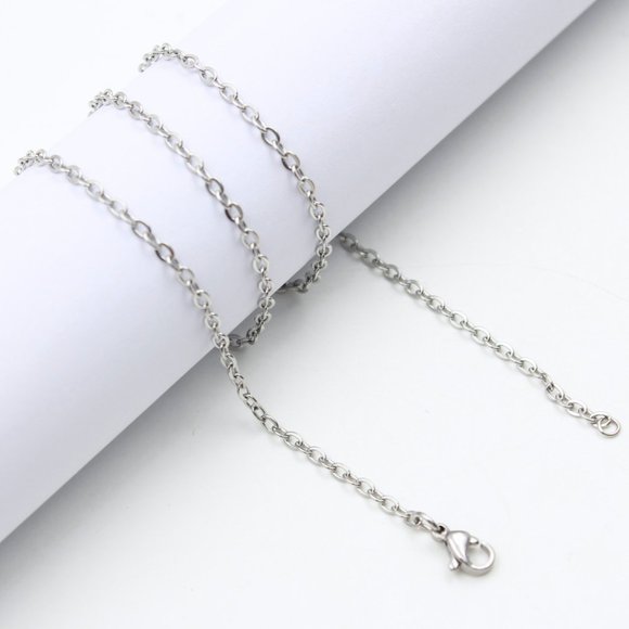 Whisping Clouds in Heart Stainless Steel Essential Oil Necklace Hypoallergenic - Picture 5 of 7